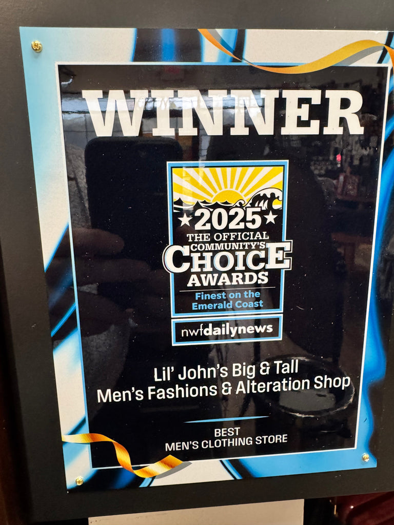 Thank you for voting Us Finest of the Emerald Coast Winner of Best Men's Clothing Store!!!
