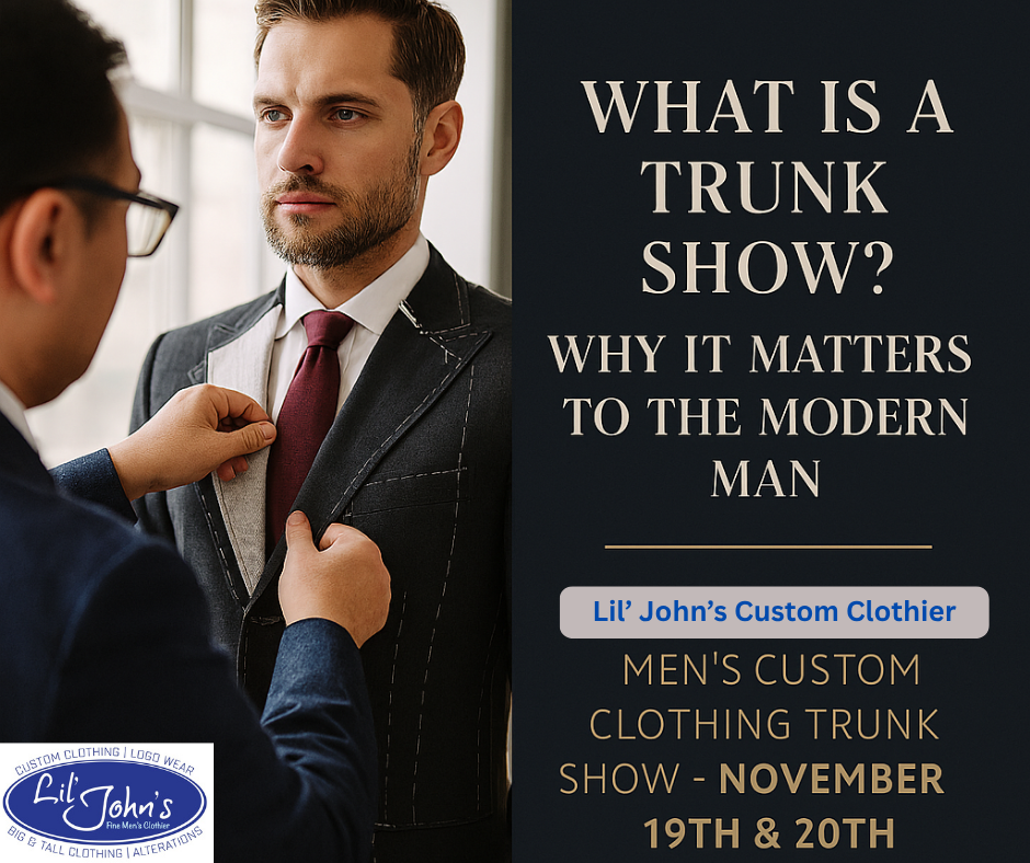 Men's Custom Clothing Trunk Show Meet & Greet - Nov 19th