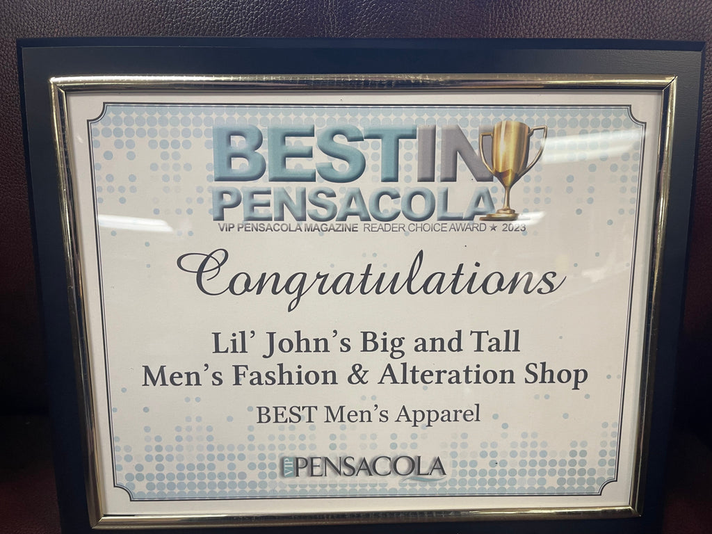 What an incredible honor it is to be named VIP's Best in Pensacola's Men's Clothing Store for 2023.