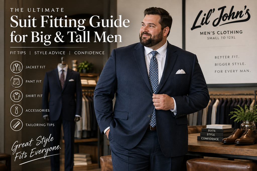 Big & Tall Suit Fitting Guide | Plus Size Men’s Suits | Lil’ John’s