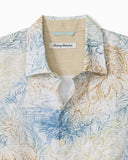 Tommy Bahama shirt with floral pattern on a white background