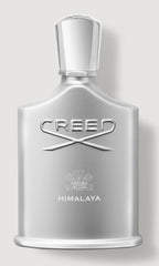 Silver Creed Himalaya perfume bottle on a light gray background