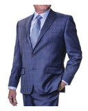 Petrocelli - Suit Separate - Coat - Modern Fit - Blue Plaid