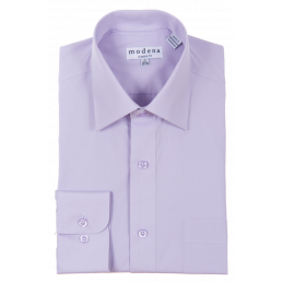 Modena - Dress Shirt - Classic Fit - Poplin - Lavender