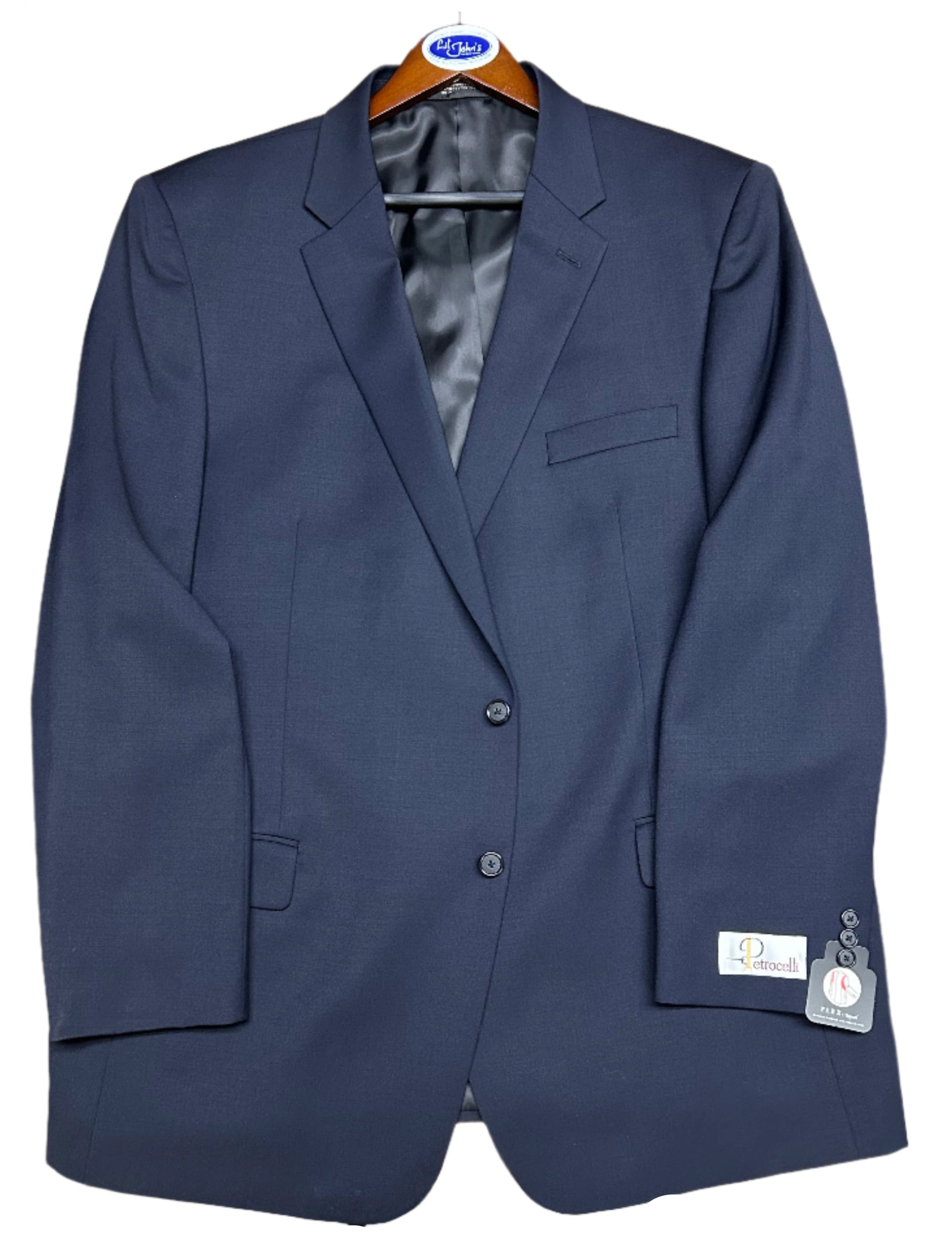 Navy blue suit jacket