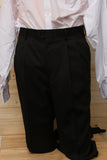 Petrocelli All Wool Black Suit Separate Pants at lil johns big and tall mens clothing