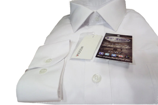 Modena-White-Poplin-Dress Shirt 17.5 / 40/41