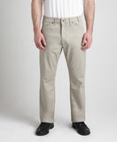CASUAL_twill-5 pocket-stretch-lat lil johns big and tall - stone front view