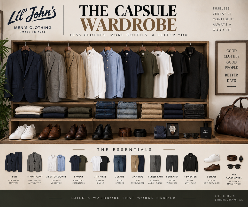 What Is a Capsule Wardrobe? Men’s Capsule Wardrobe Guide | Lil’ John’s