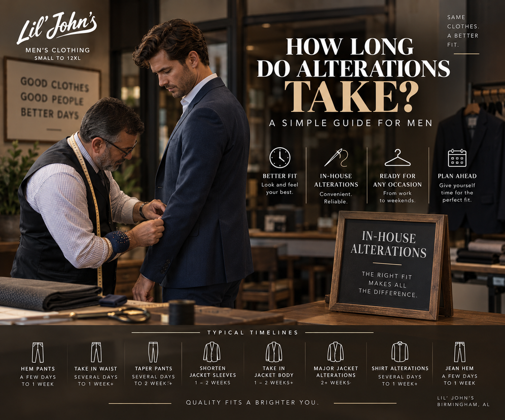 What to Expect at a Tailor | Men’s Alterations Guide | Lil’ John’s