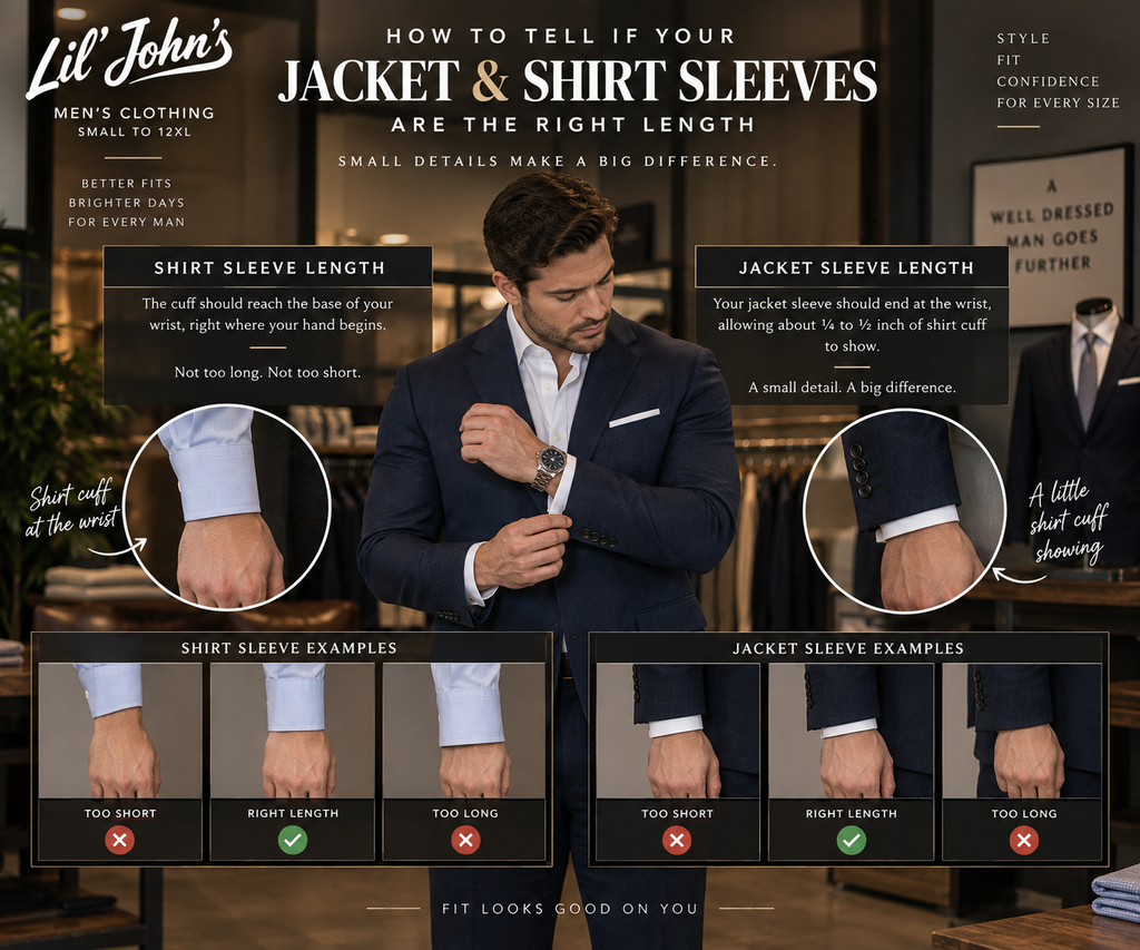 How Long Should Men’s Shirt & Jacket Sleeves Be? | Lil’ John’s