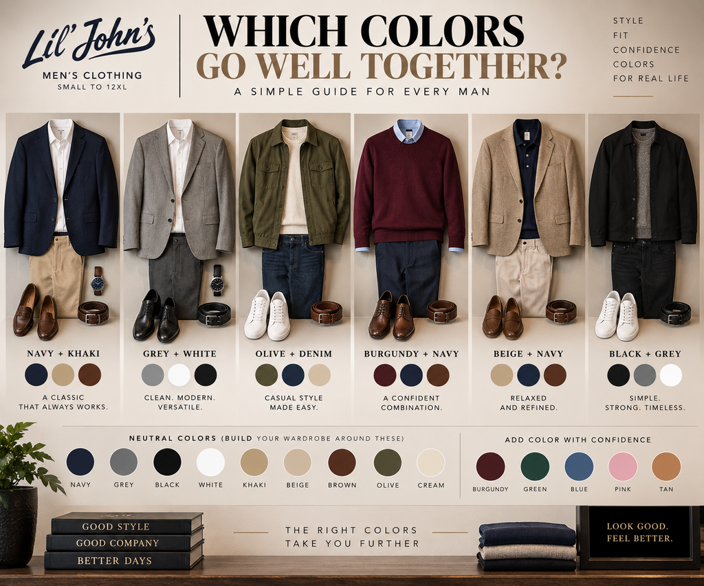 Which Colors Go Together? Men’s Color Matching Guide | Lil’ John’s