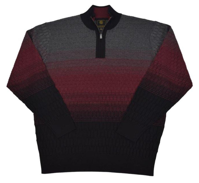 F/X Fusion - Ombre Rib 1/4 Zip Mock - Sweater