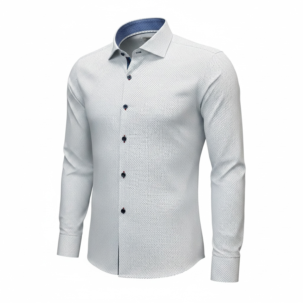 7 Downie St. - herringbone / Cresent - L/S Shirt