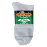 White sock with a green label on a white background