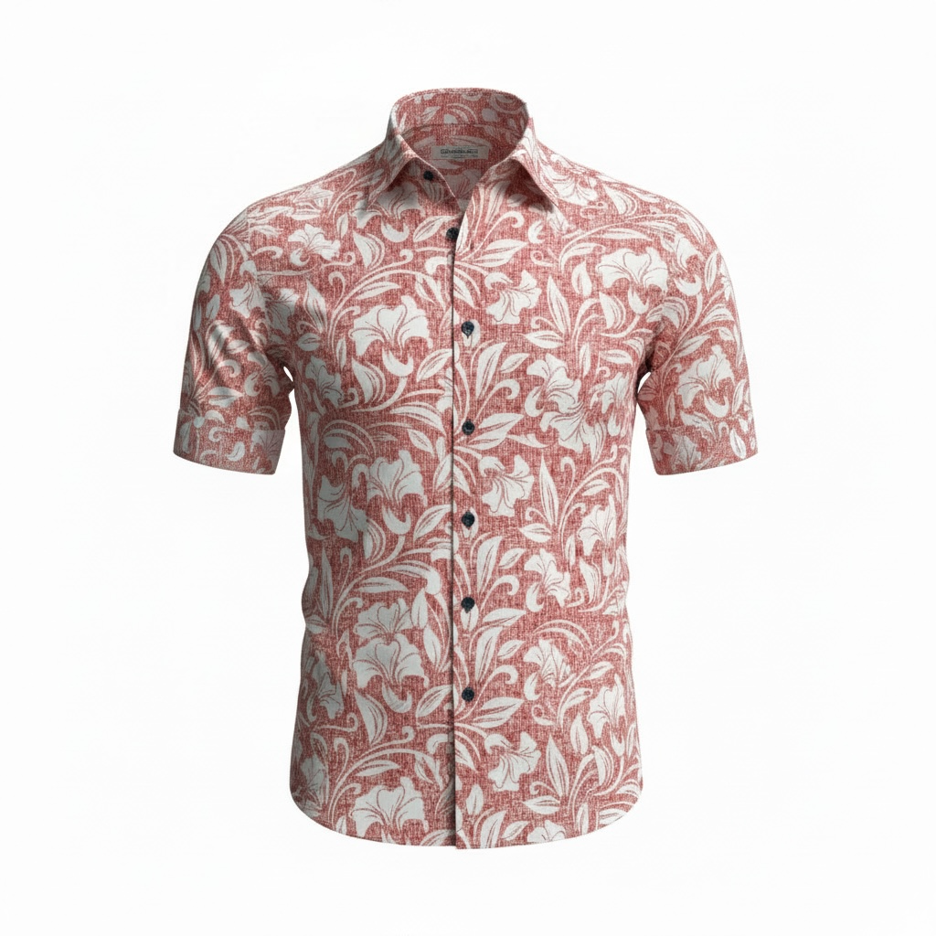 7 Downie Street- Floral- S/S Sports Shirt