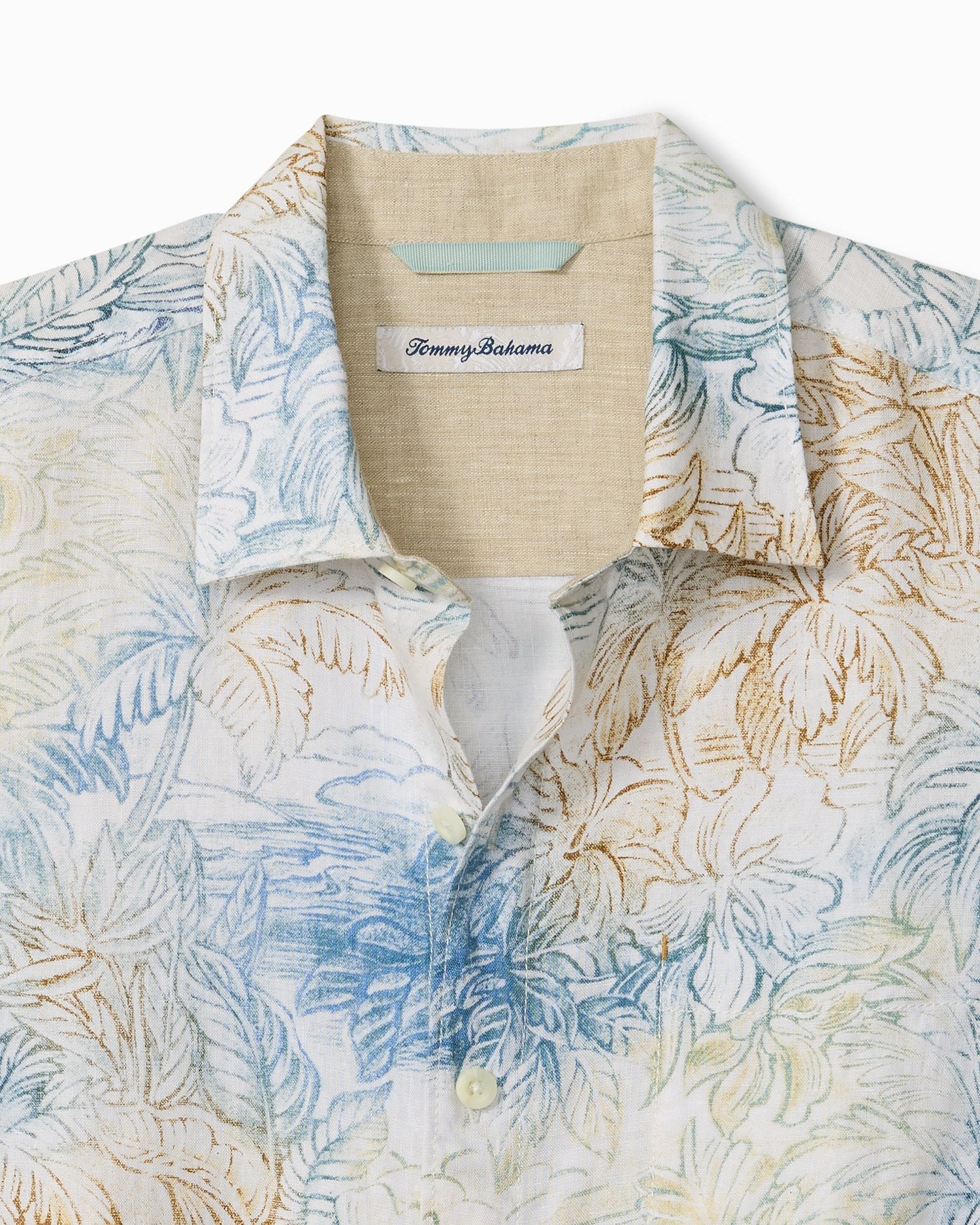 Tommy Bahama - La Blanca Isles - Bora Bora Blue - Long Sleeve linen Sh | Lil' John's Big & Tall Men's Fashion Tommy Bahama - La Blanca Isles - Bora Bora Blue - Long Sleeve linen Sh | Lil' John's Big & Tall Men's Fashion