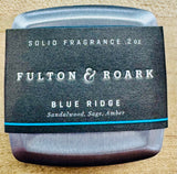 Blue Ridge - Fulton & Roark - solid fragrance - Lil Johns Big and Tall- sandalwood sage amber