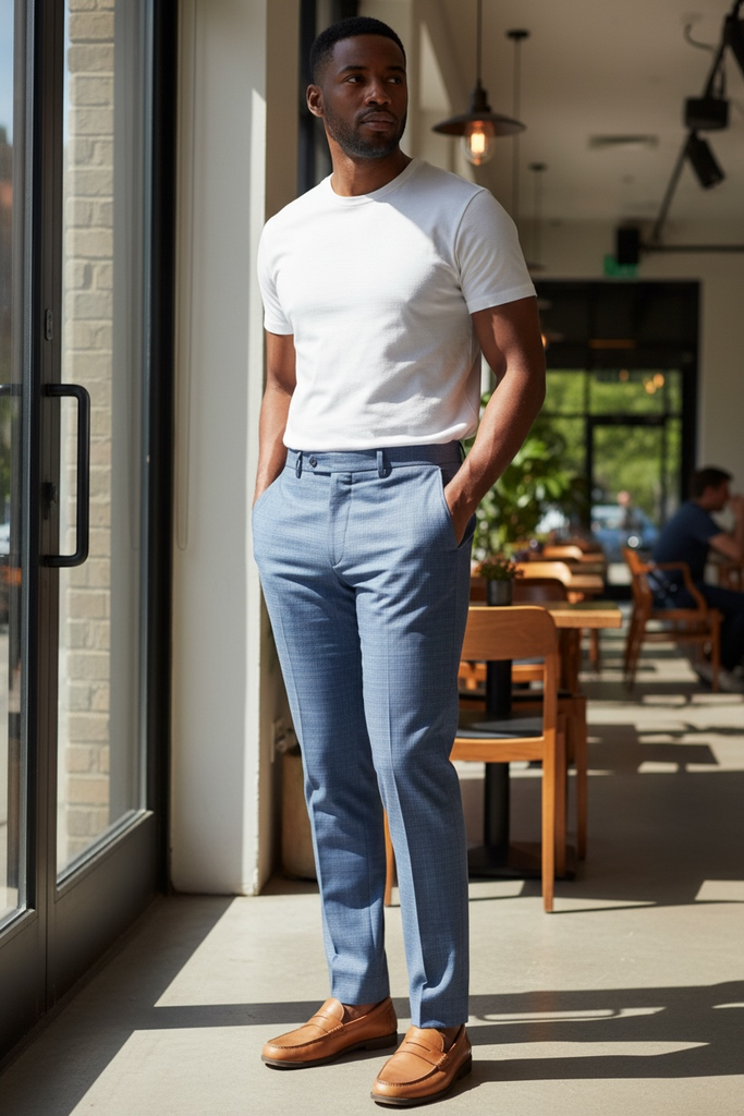 J Braxx-Micro Mini Check Pants