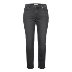 dark blue jeans on a white background