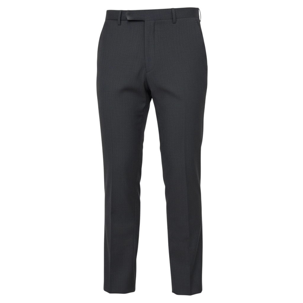 mens black dress slacks PANTS BLACK(2027) and a convenient shirt gripper to ensure you never look undone Raphael Men's Washable Flat Front