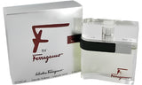 Ferragamo perfume bottle and packaging on a white background