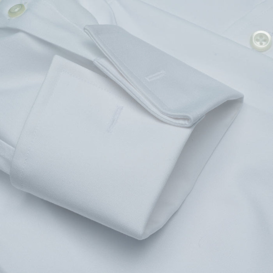 white French cuff pinpoint non iron shirt