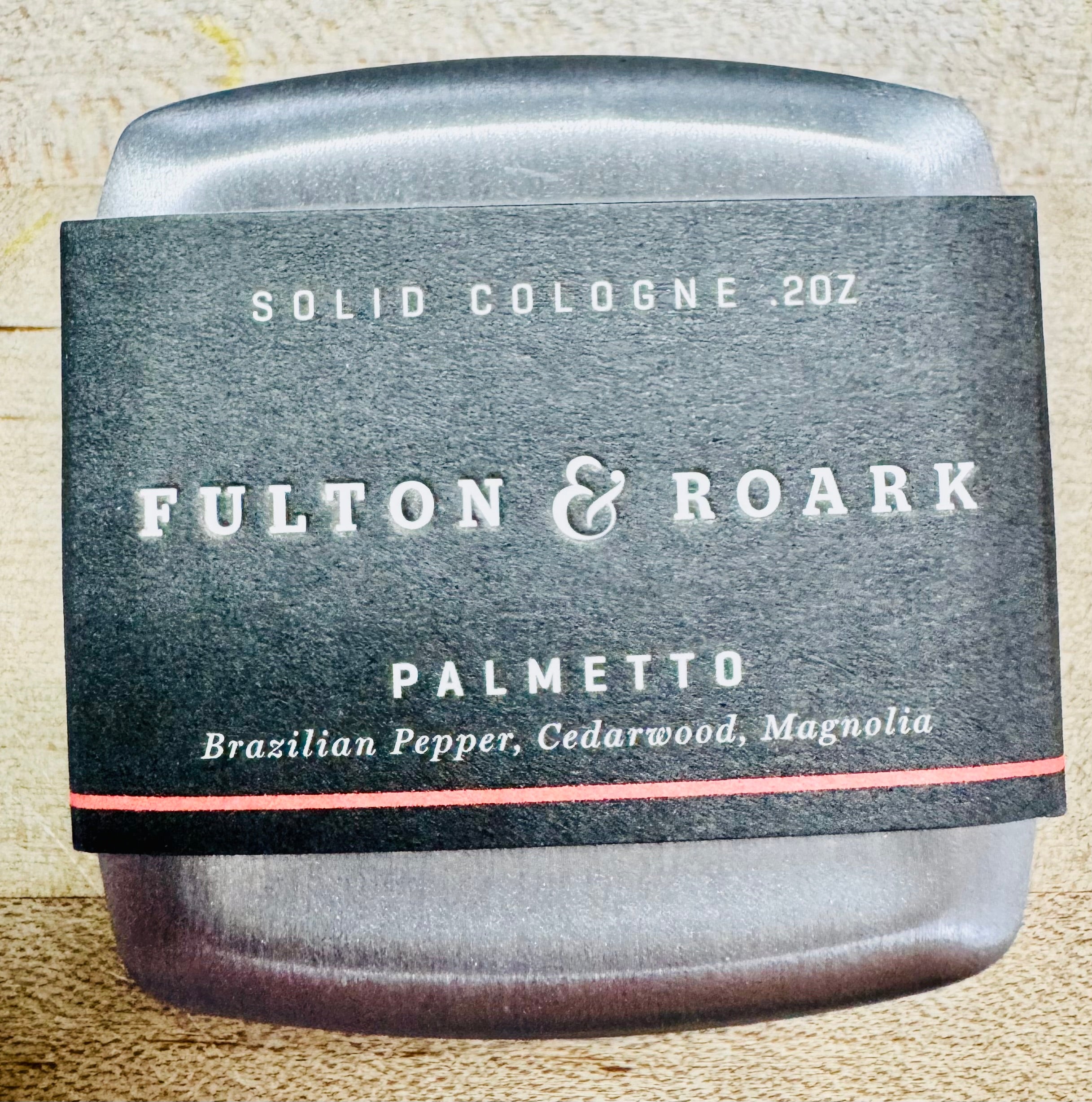 Fulton & Roark - Palmetto - Brazilian Pepper Cedarwood Magnolia - Solid Fragrance - Lil Johns Fine Mens Clothier - Short, Regular,  Big, Tall 