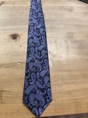 100% silk XL Ties with paisley pattern
