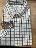 John Edwin SS plaid shirt