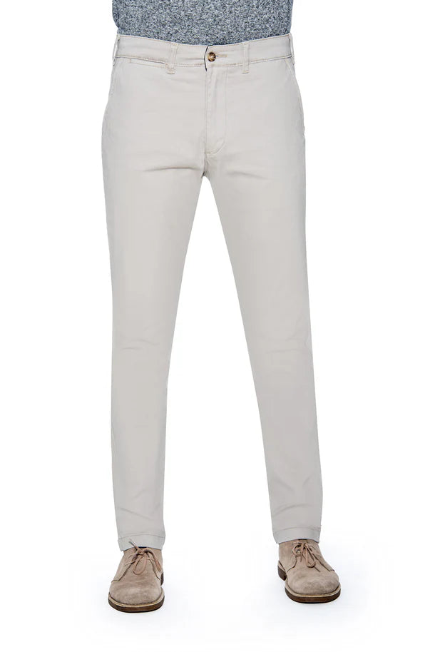 Grand River - Navigator Stretch Chino - Tapered - Stone - 300STT