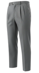 mid grey pleated front suit separate  pant