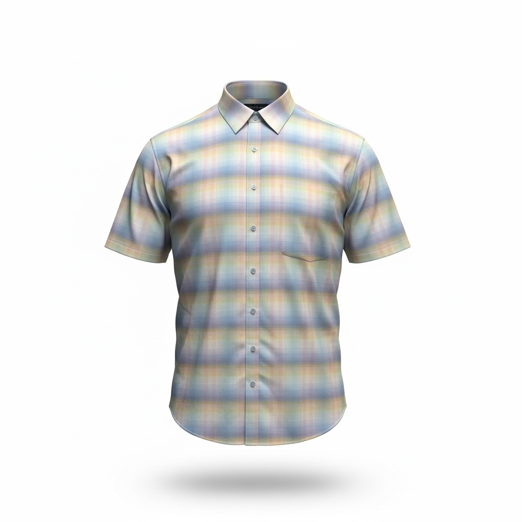 Fx Fusion-Plaid Print-S/S Sports Shirt