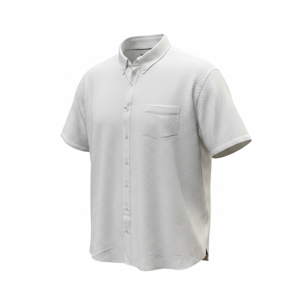 American Heritage- Seersucker Stretch- S/S Sports Shirt