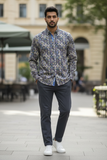 7 Downie St - Multi Pattern - LS Shirt