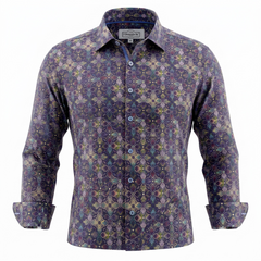 7 Downie St - Multi Pattern - LS Shirt