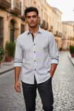 7 Downie St. - patterned White - LS Shirt