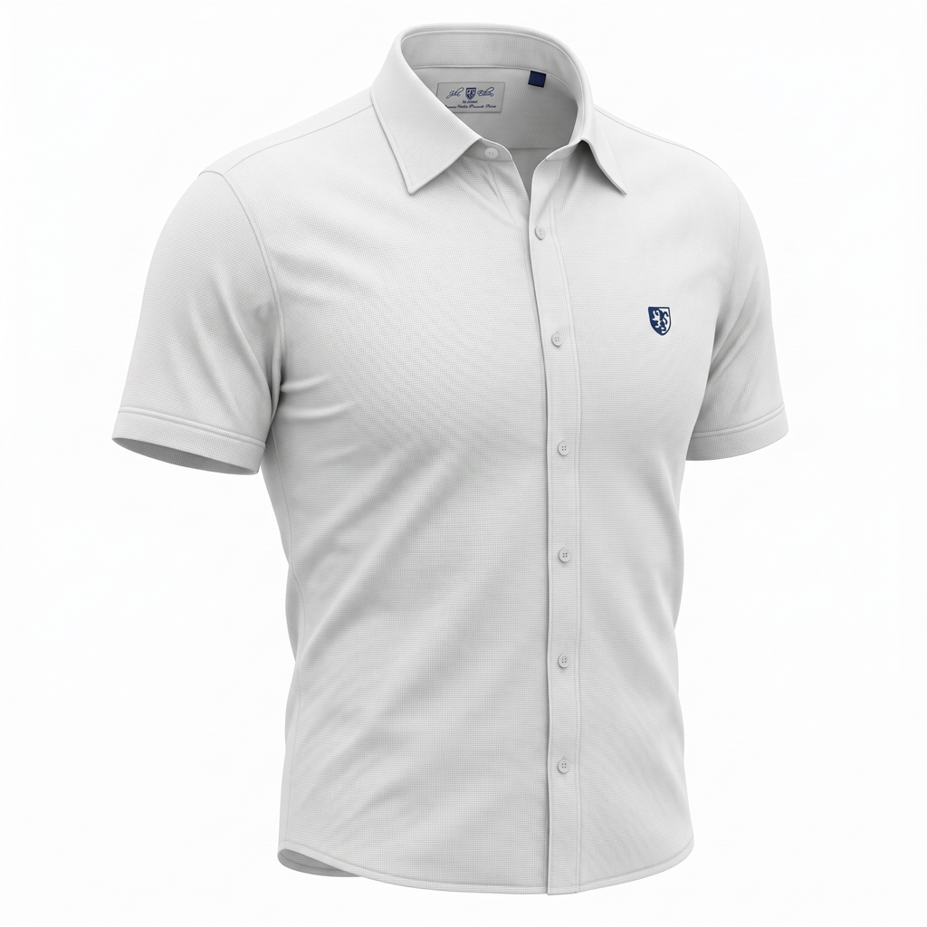 John Edwin - Tan Nailhead - S/S Shirt