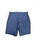 Blue shorts on a white background