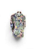 Floral patterned shirt on a white background
