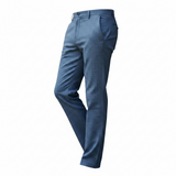 Blue checkered pants on a white background
