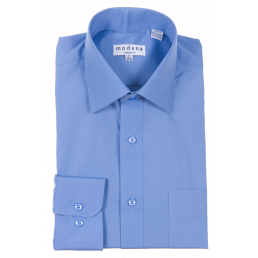Modena - Dress Shirt - Classic Fit - Poplin - Cadet Blue