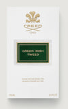 Creed Green Irish Tweed perfume packaging on a light gray background
