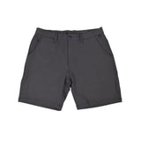 Dark gray shorts on a white background