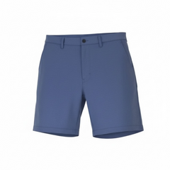 Blue shorts on a white background