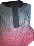 black and charcoal quarter zip sweater