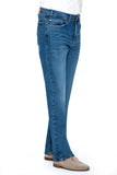 distressed jeans side view