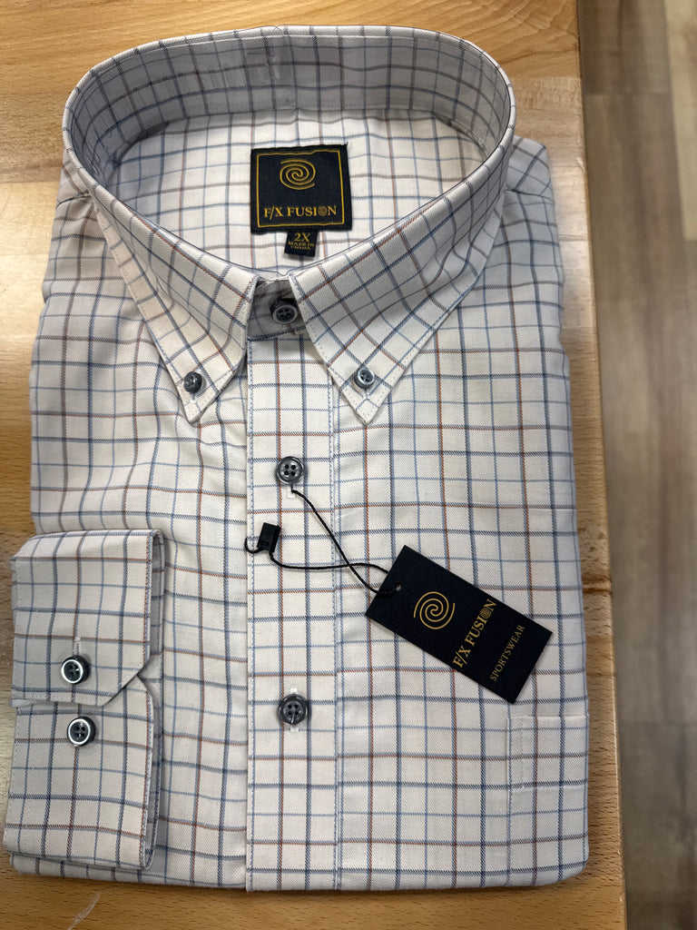 F/X Fusion Plaid LS shirt