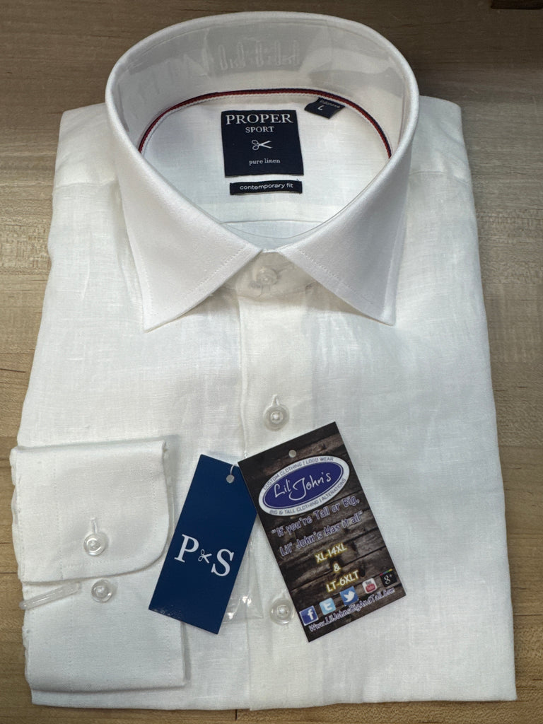 Proper Sport Pure Linen Contemporary fit LS Shirt