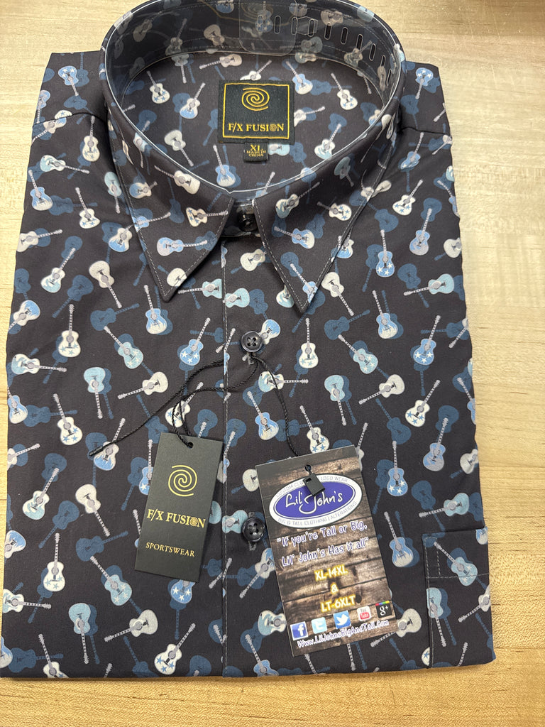 F/X Fusion SS shirt with guitars